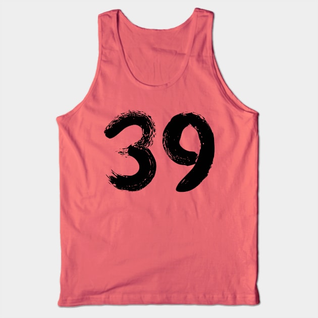 Number 39 Tank Top by Erena Samohai